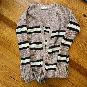 Pink, stripe cardigan